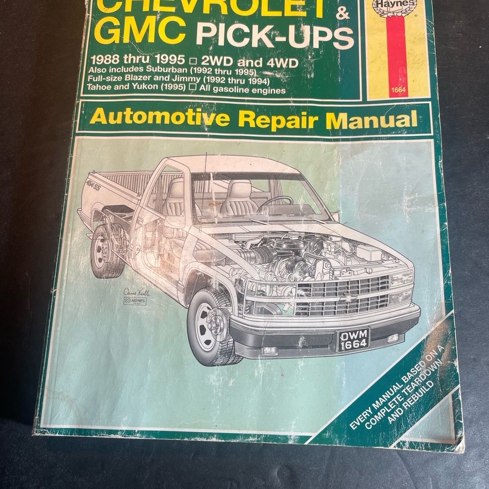 Haynes Automotive Repair Manual Chevrolet & GMC Pick-ups 1988-1995    T76